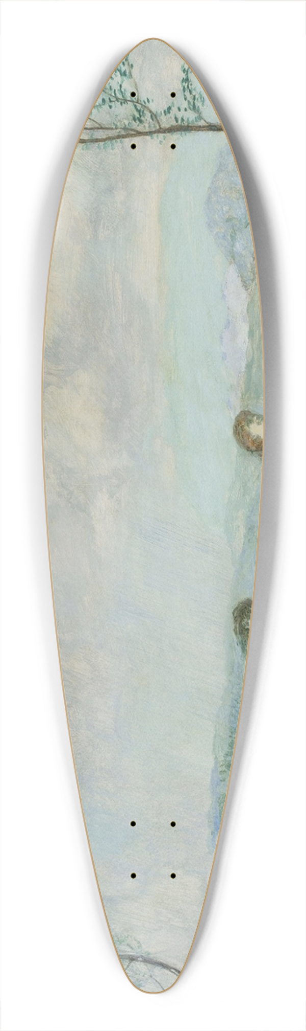 Franz von Stuck - Dancing circle 39.3 inch art pintail longboard deck