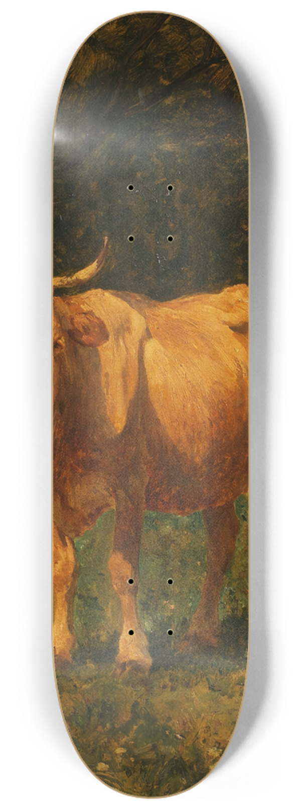 Carl Rudolf Huber - Semmelfarbene Kuh 8.25 inch art skate deck