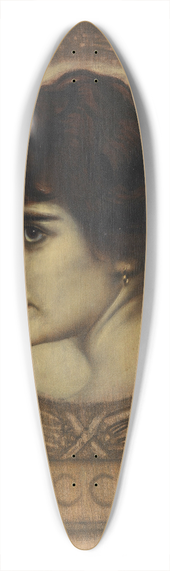 Franz von Stuck - Portrt Gemma Bierbaum 39.3 inch art pintail longboard deck