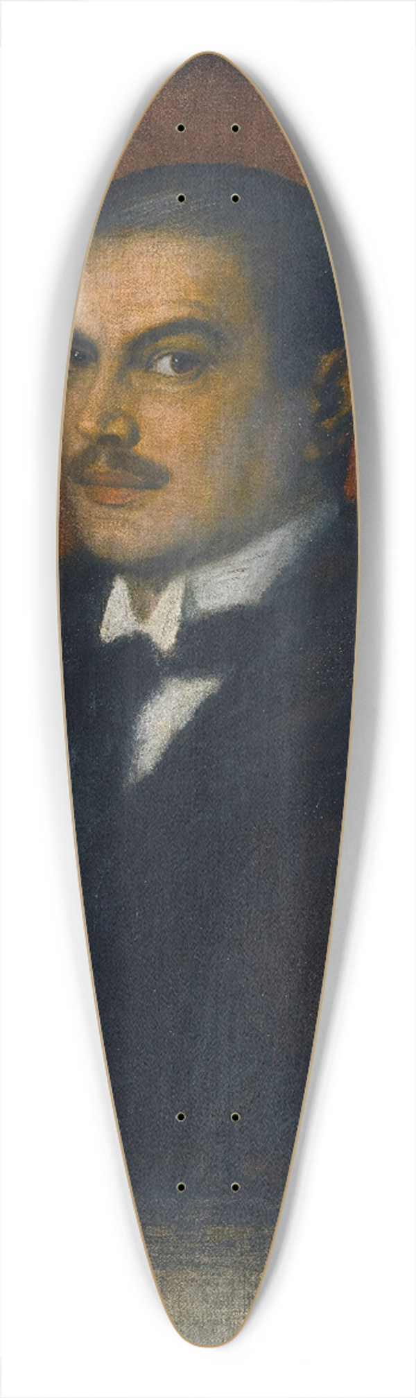 Franz von Stuck - Self-portrait 39.3 inch art pintail longboard deck