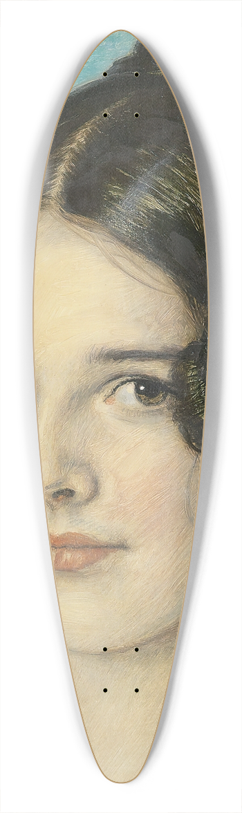 Franz von Stuck - Tochter Mary 39.3 inch art pintail longboard deck