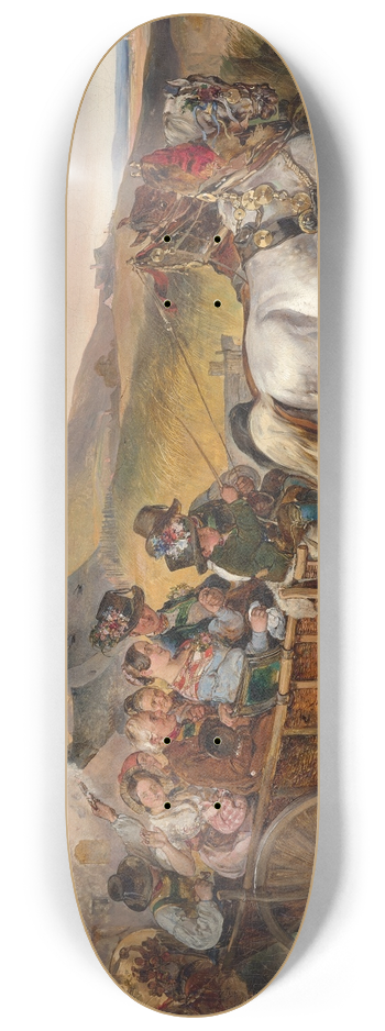 Carl Schindler - Die Hochzeitsfahrt 8.25 inch art skate deck