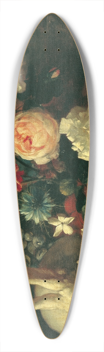 Franz Werner von Tamm - Stillleben mit Kaninchen, Blumen und Frchten 39.3 inch art pintail longboard deck
