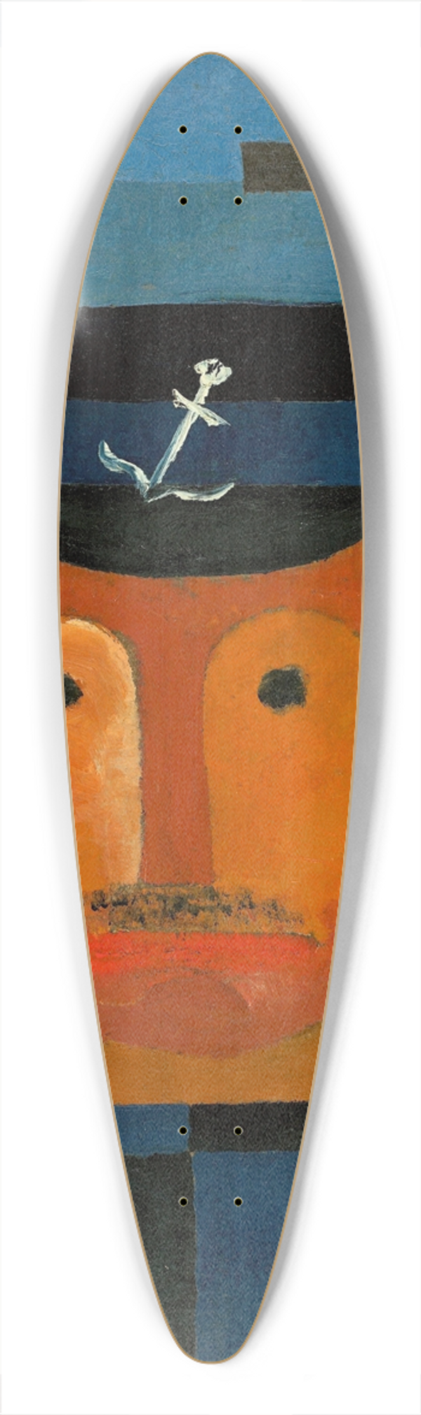 Franz Wilhelm Seiwert - Seemann 39.3 inch art pintail longboard deck
