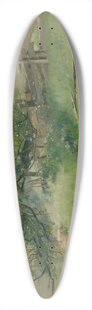 Franz Xaver Grel - Meadow Slope (Lautenbach) 39.3 inch art pintail longboard deck