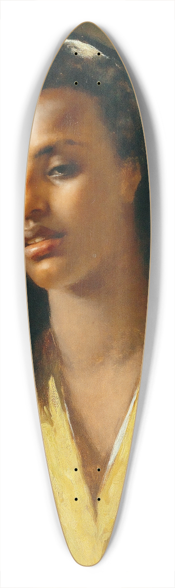 Franz Xaver Kosler - A fellah woman 39.3 inch art pintail longboard deck