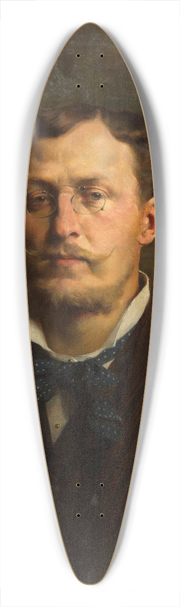 Franz Xaver Stocker - Bildnis des Architekten Otto Wagner im Alter von ca. 40 Jahren 39.3 inch art pintail longboard deck