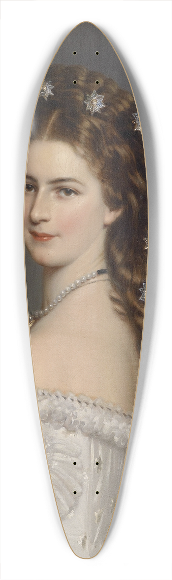Franz Xaver Winterhalter - Kaiserin Elisabeth mit Diamentsternen (Werkstattwiederholung) 39.3 inch art pintail longboard deck