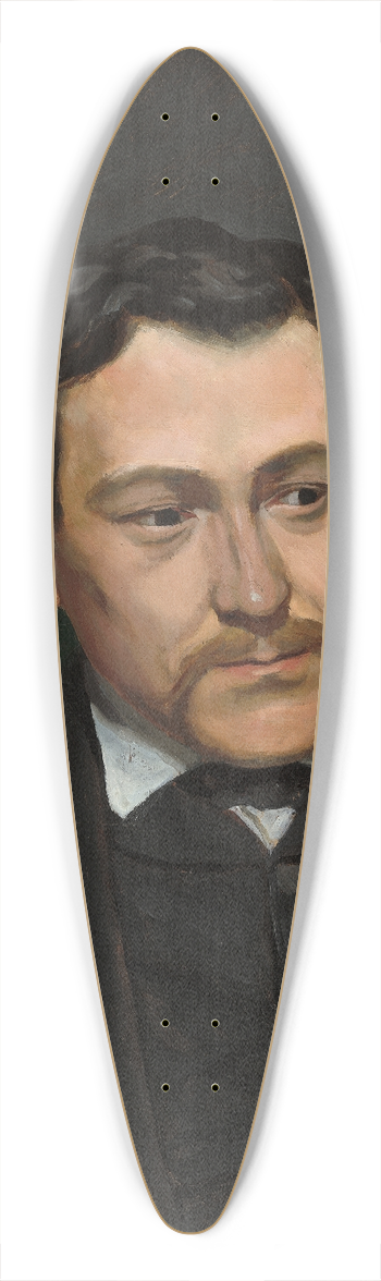 Frdric Bazille - Edouard Blau 39.3 inch art pintail longboard deck