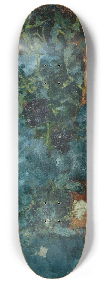 Carl Schuch - Stillleben mit Blumentpfen 8.25 inch art skate deck