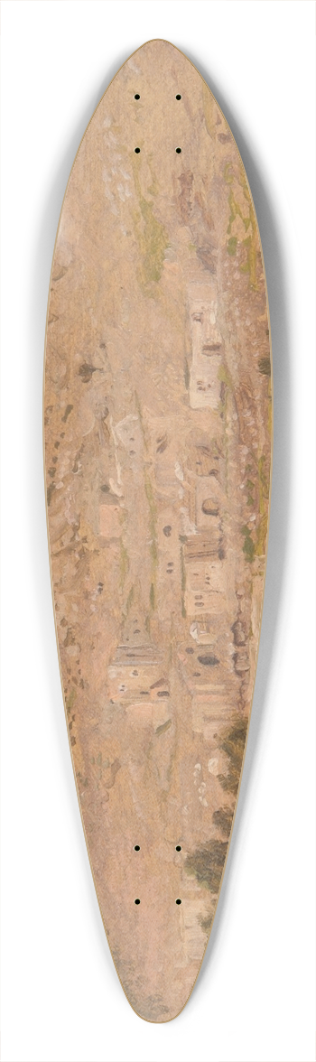 Frederic Edwin Church - Landscape 39.3 inch art pintail longboard deck