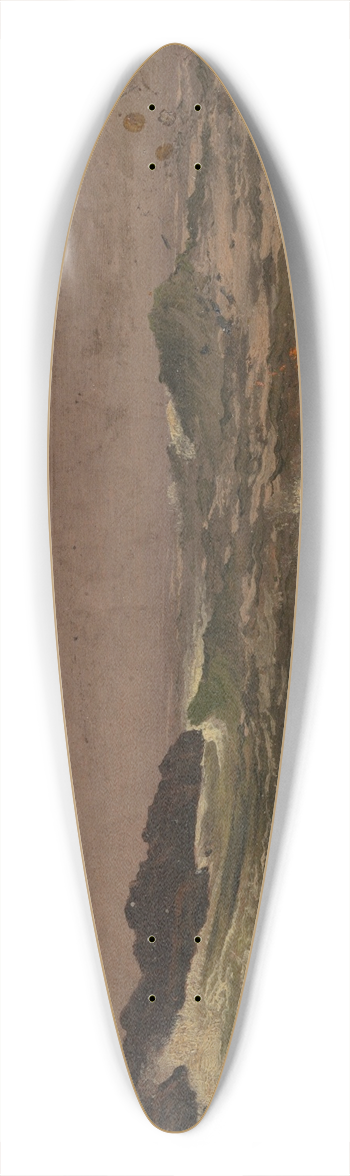 Frederic Edwin Church - Maine Coast 39.3 inch art pintail longboard deck