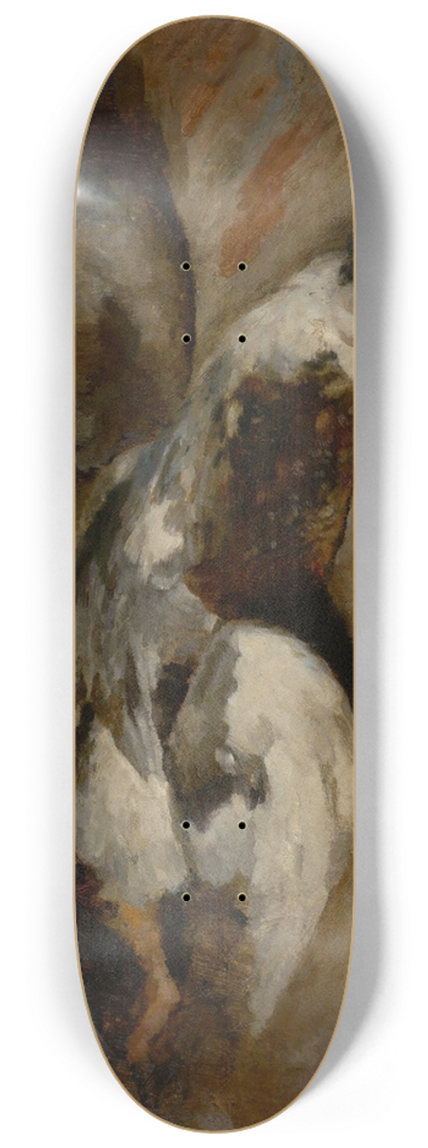Carl Schuch - Wildente und Blechdose 8.25 inch art skate deck