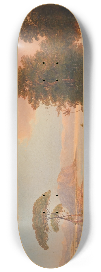 Carl Schweninger - Blick In Die Bucht Von Palermo 8.25 inch art skate deck