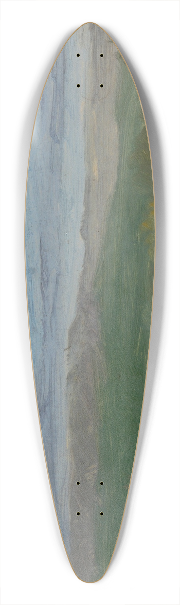 Frederic Edwin Church - Summer View, Hudson Valley, New York 39.3 inch art pintail longboard deck