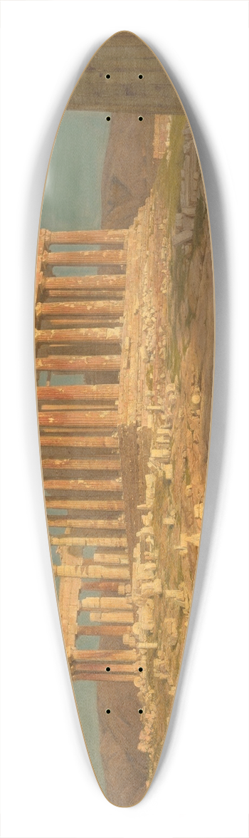 Frederic Edwin Church - The Parthenon 39.3 inch art pintail longboard deck