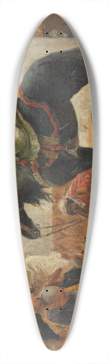 Frederick Arthur Bridgman - Barber of Biskra 39.3 inch art pintail longboard deck