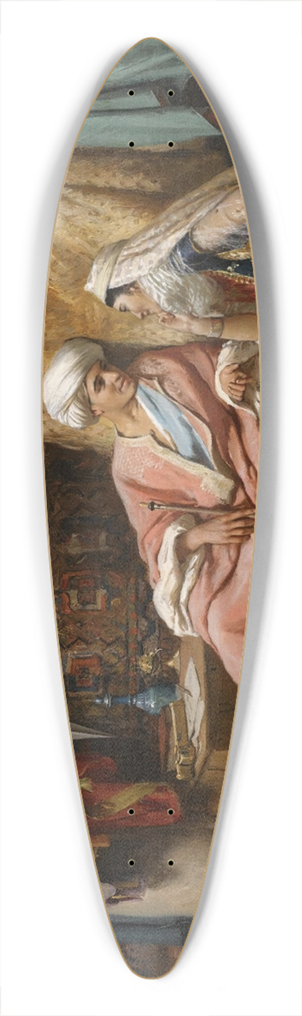 Frederick Arthur Bridgman - In The Souk, Tunis 39.3 inch art pintail longboard deck