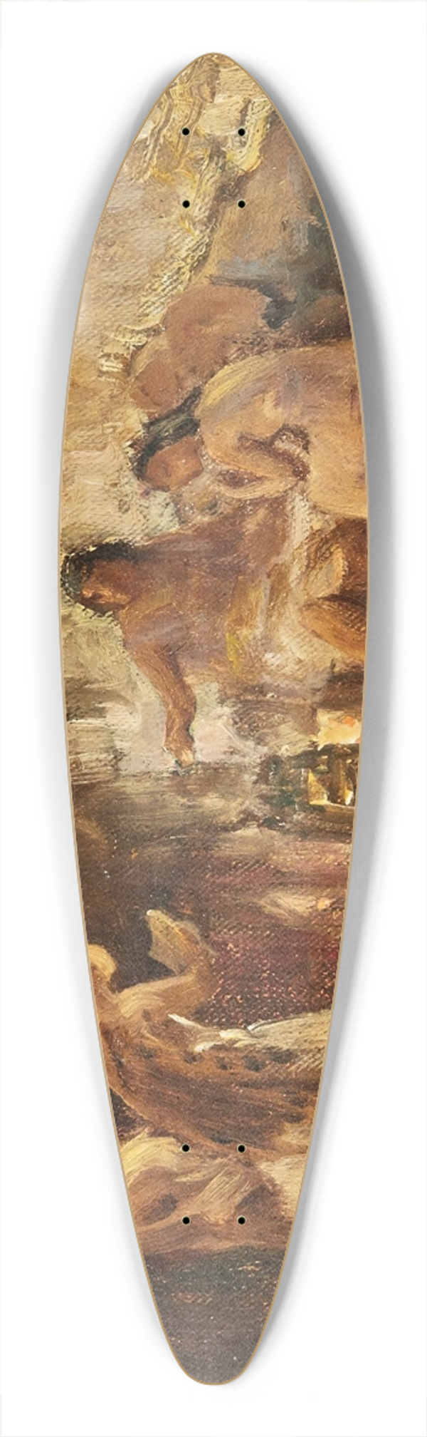 Frederick Arthur Bridgman - Study Of A Group In An Interior 39.3 inch art pintail longboard deck