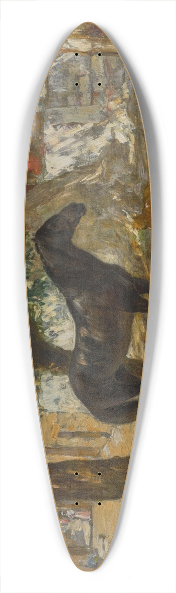 Frederick Arthur Bridgman - Village in the Sahara 39.3 inch art pintail longboard deck