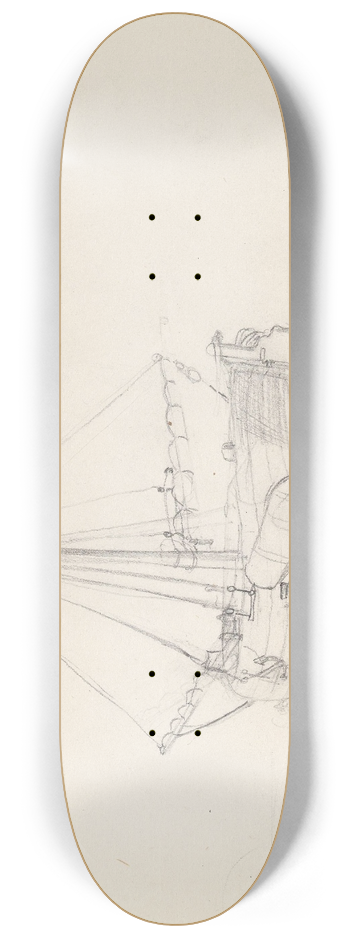 Adolph Tidemand - Seilbt p land 8.25 inch art skate deck