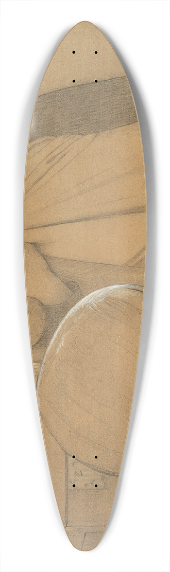 Frederick Cayley Robinson - Study For Twilight 39.3 inch art pintail longboard deck