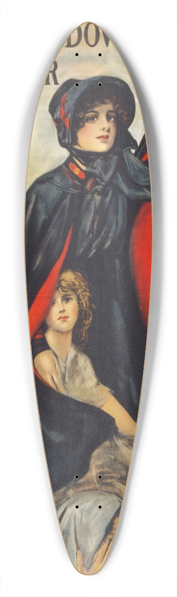 Frederick Duncan - A man may be down but hes never out! 39.3 inch art pintail longboard deck