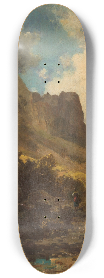 Carl Spitzweg - Talschlucht mit Sennerin 8.25 inch art skate deck