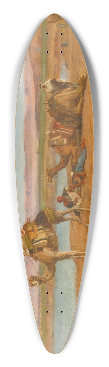 Frederick Goodall - Waiting For The Dahabeah 39.3 inch art pintail longboard deck