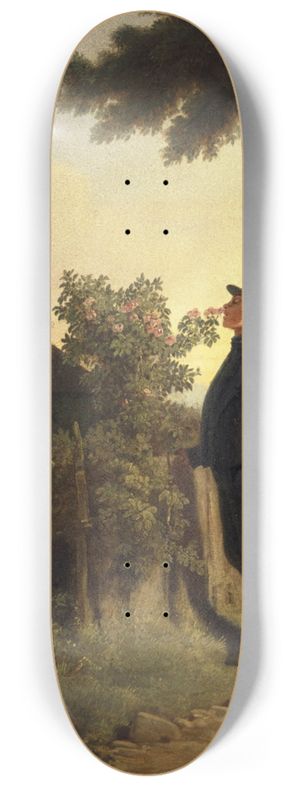 Carl Spitzweg - The Rose Lover 8.25 inch art skate deck
