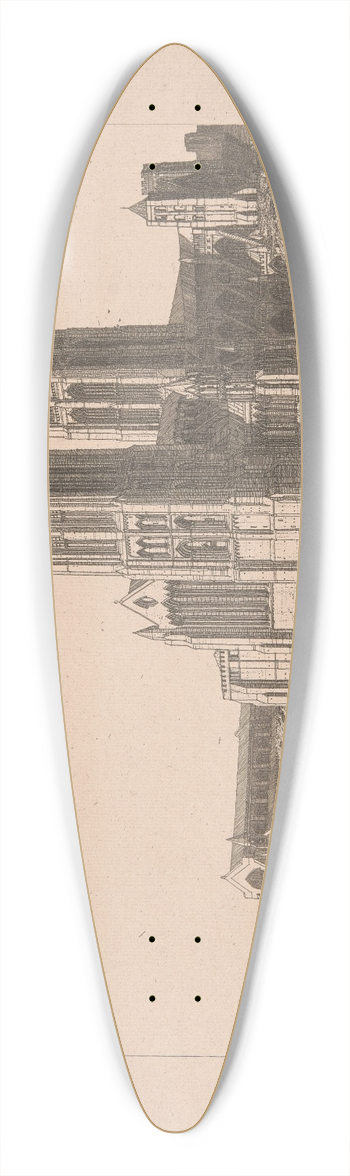 Frederick Landseer Maur Griggs - The Minister 39.3 inch art pintail longboard deck