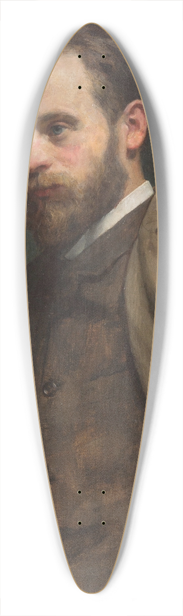 Frederick Samuel Beaumont - Portrait of a gentleman 39.3 inch art pintail longboard deck