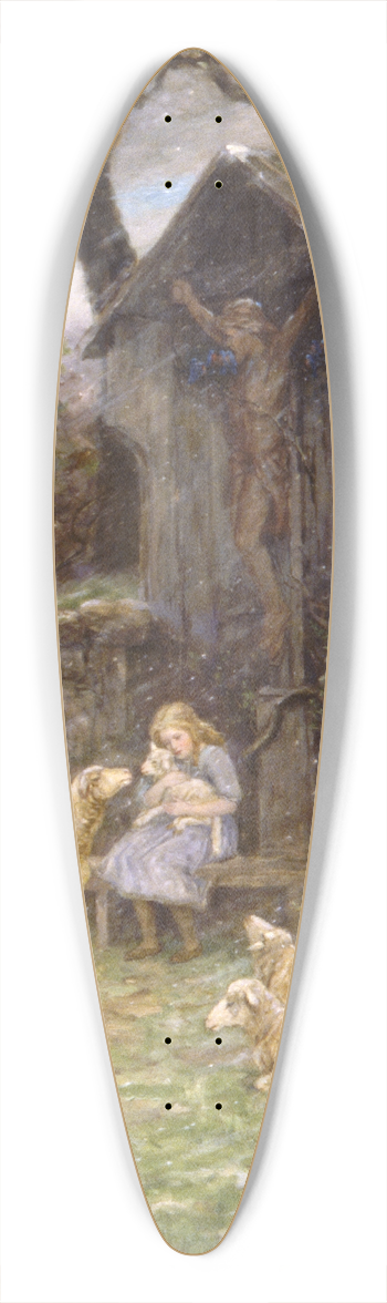 Frederick Stuart Church - Refuge 39.3 inch art pintail longboard deck