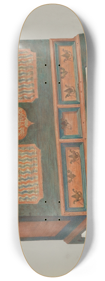 Carl Strehlau - Pa. German Chest 8.25 inch art skate deck