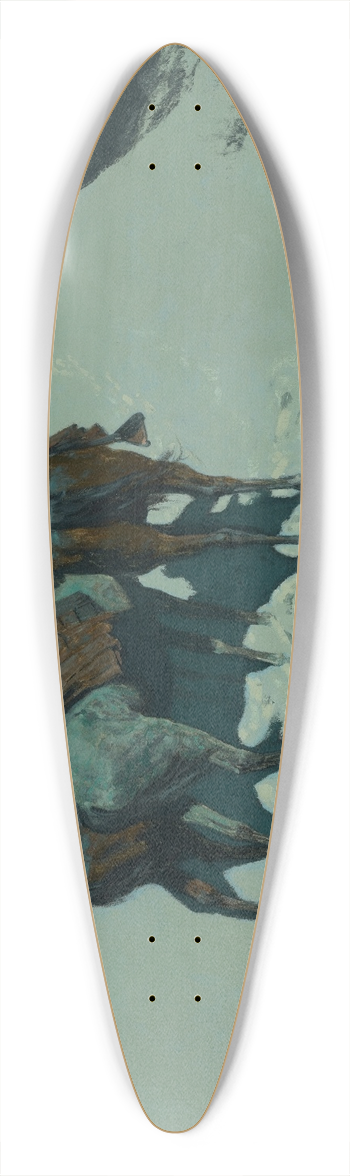 Frederic Remington - A Reconnaissance 39.3 inch art pintail longboard deck