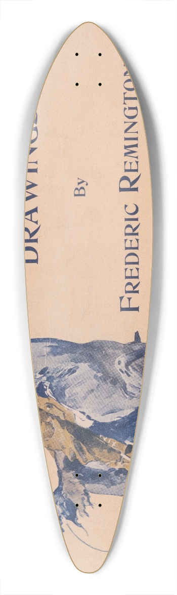 Frederic Remington - Remingtons new book, drawings by Frederic Remington 39.3 inch art pintail longboard deck