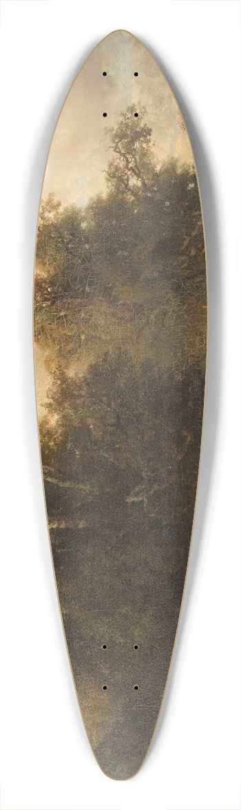 Frederik Hendrik Hendriks - Two peasants resting in vast landscape 39.3 inch art pintail longboard deck