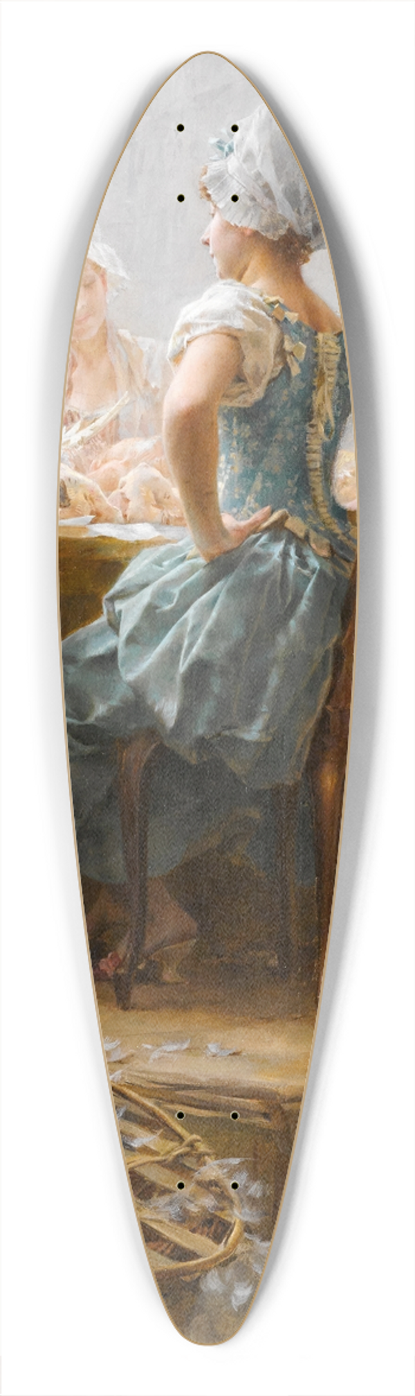 Frederik Hendrik Kaemmerer - At the market 39.3 inch art pintail longboard deck