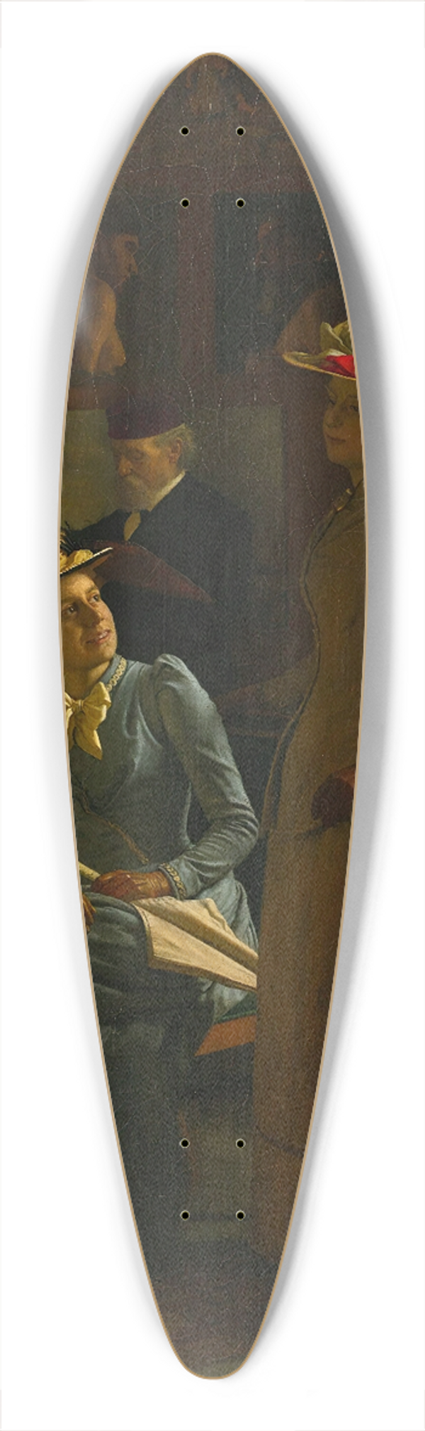 Frederik Vermehren - In The Artists Studio 39.3 inch art pintail longboard deck