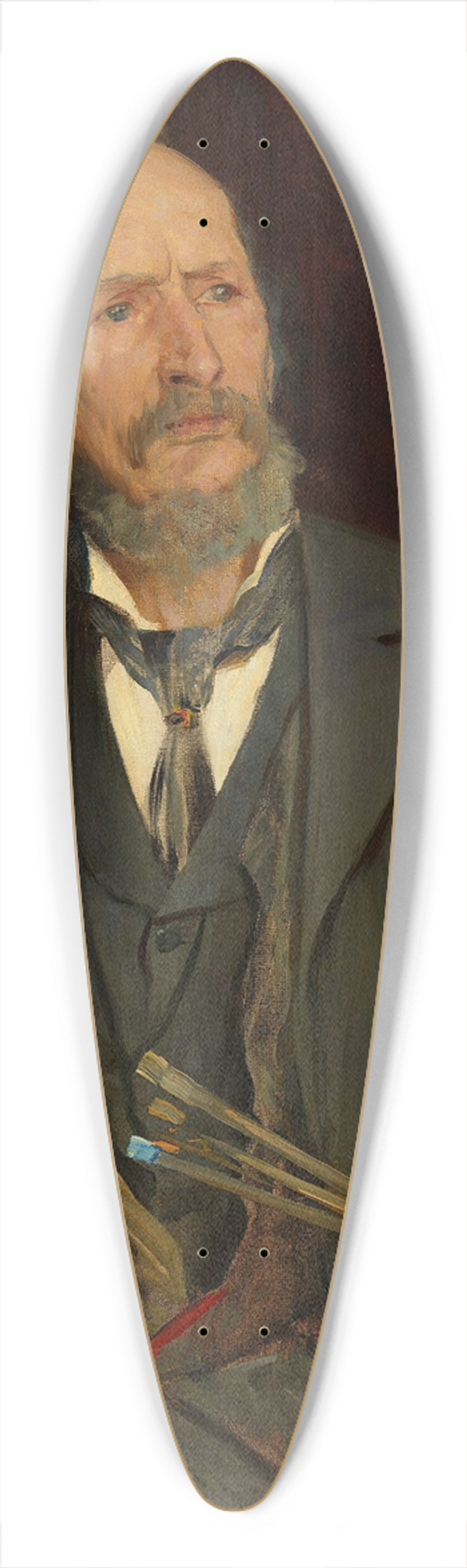 Fredrik Kolst - Portrait of the Painter Amaldus Nielsen 39.3 inch art pintail longboard deck