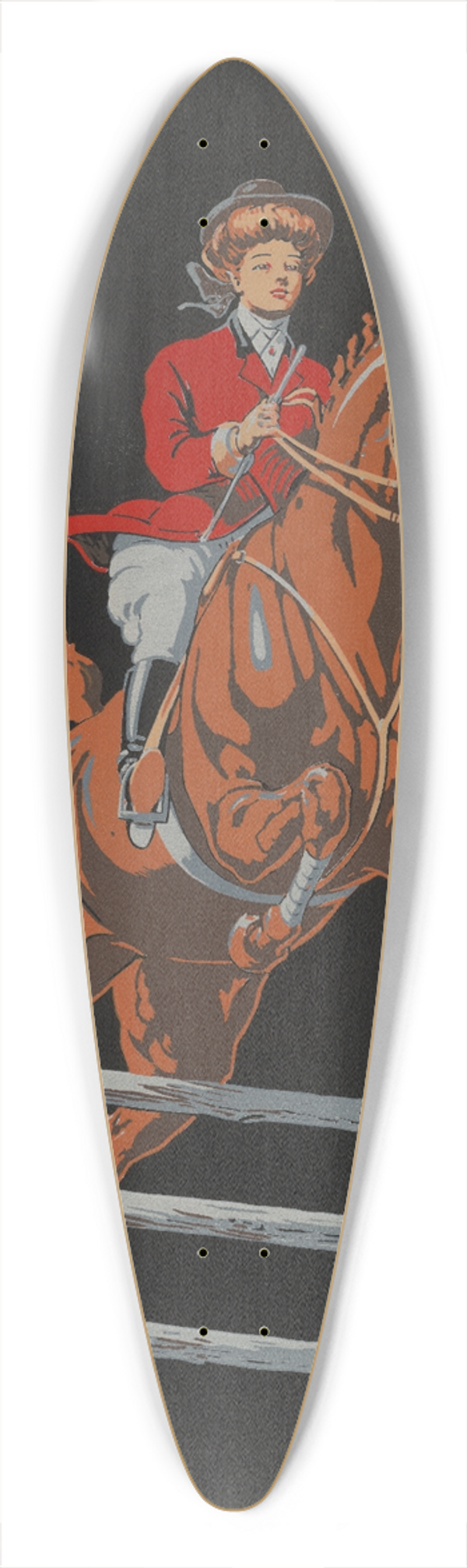 Fred Tolman - Taking a flyer 39.3 inch art pintail longboard deck