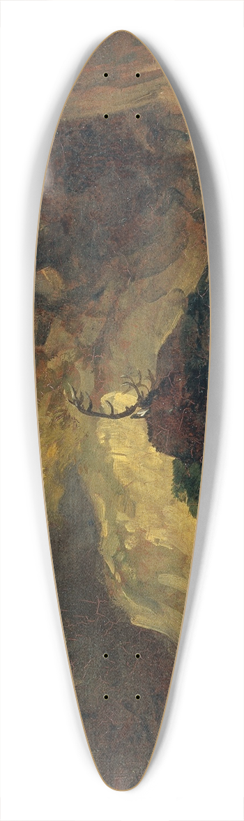 Friedrich August Matthias Gauermann - Nach der Jagd (Heimkehr von der Hirschjagd) 39.3 inch art pintail longboard deck
