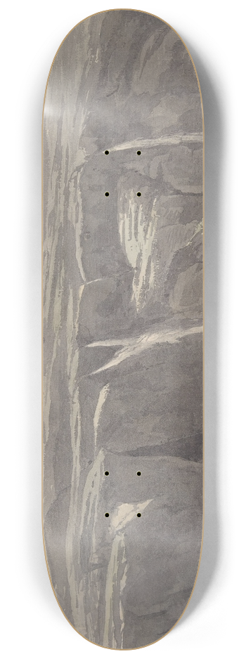 Carl Wagner - Foggy Landscape in the Apennine 8.25 inch art skate deck