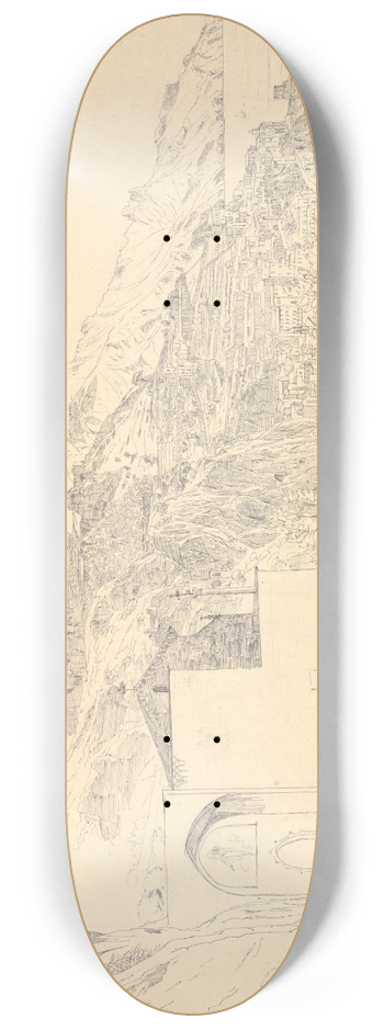 Carl Wagner - View of Amalfi 8.25 inch art skate deck