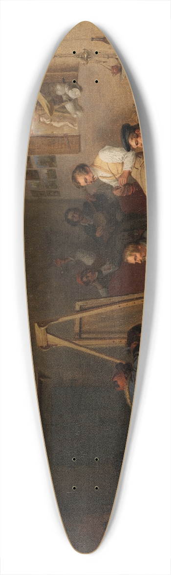 Friedrich Mosbrugger  - Des Knstlers Studio in Rom 39.3 inch art pintail longboard deck