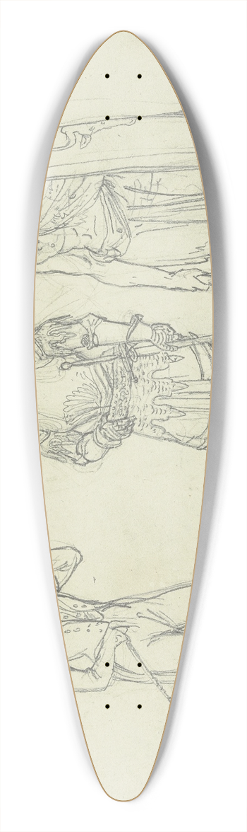 Friedrich Mosbrugger  - Ein Herr, ein Ritter und ein Krieger 39.3 inch art pintail longboard deck