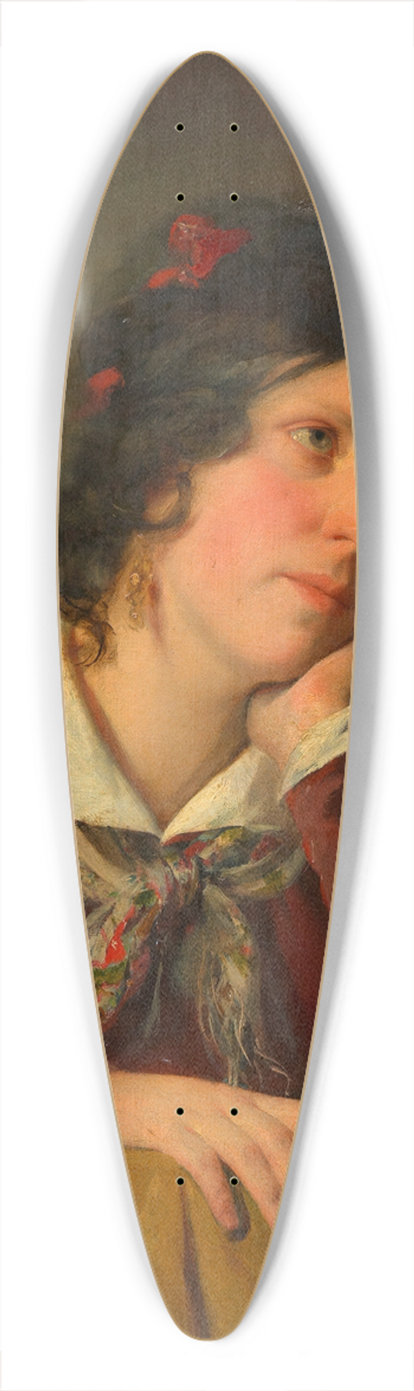 Friedrich von Amerling - Antonie Amerling mit aufgesttztem Kopf (1. Gattin des Knstlers) 39.3 inch art pintail longboard deck