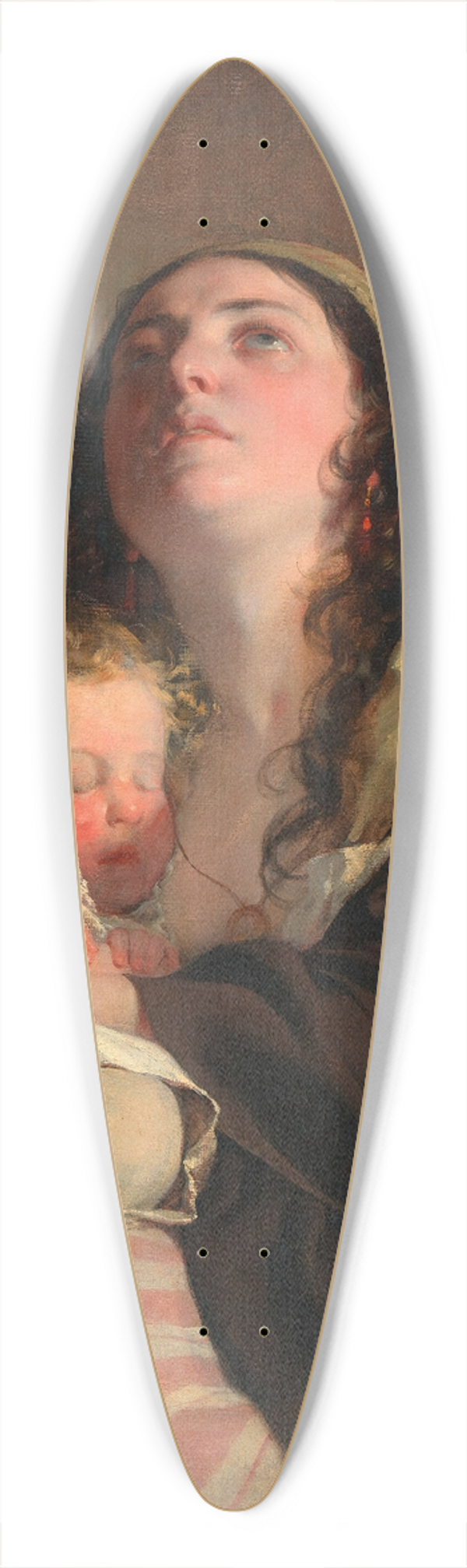 Friedrich von Amerling - Die Witwe 39.3 inch art pintail longboard deck
