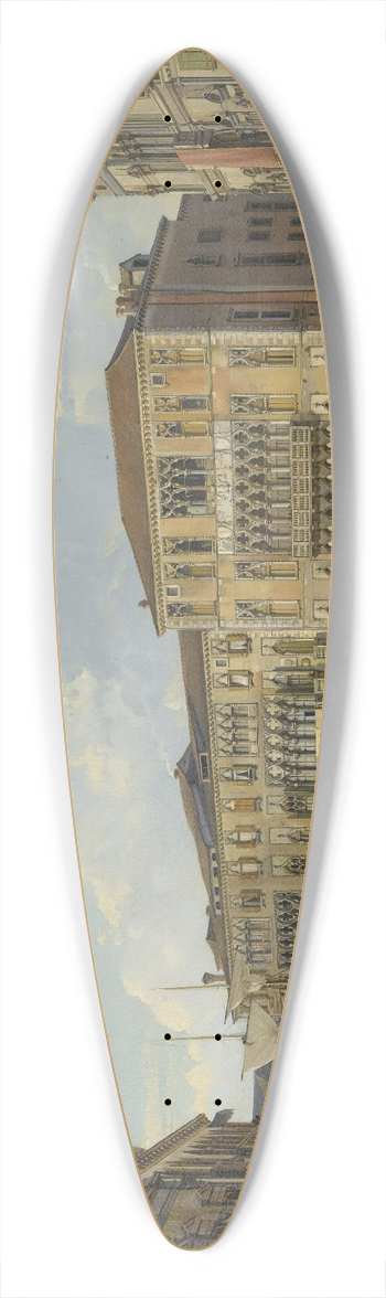 Friedrich von Nerly - The Palazzo Foscari On The Grand Canal, Venice 39.3 inch art pintail longboard deck