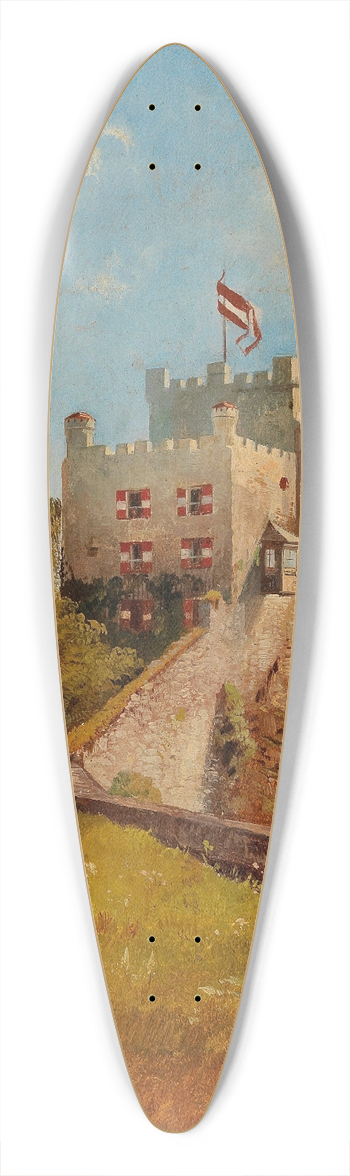 Friedrich Zeller - The Mnchsberg in Salzburg 39.3 inch art pintail longboard deck
